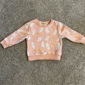 elisabeth + faith hey boo ghost sweatshirt size 12 months